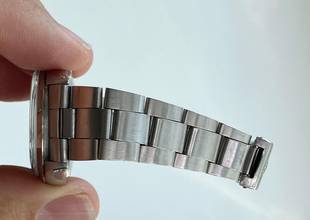 Thumbnail von Rolex Air King Serviced Air King 34mm Vintage Unrestored Black GILT Dial Ref 5500 5500