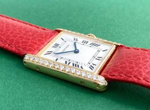 Thumbnail von Cartier Tank Louis Cartier ref 88105 Solid 18ct Gold Quarz Quartz 88105