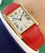 Thumbnail von Cartier Tank Louis Cartier ref 88105 Solid 18ct Gold Quarz Quartz 88105