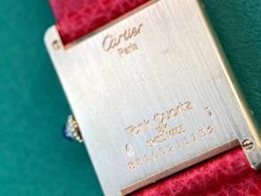 Thumbnail von Cartier Tank Louis Cartier ref 88105 Solid 18ct Gold Quarz Quartz 88105