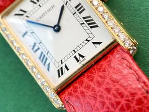 Thumbnail von Cartier Tank Louis Cartier ref 88105 Solid 18ct Gold Quarz Quartz 88105