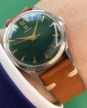 Thumbnail von Omega Classic Serviced Vintage 35mm Handwinding Custom Green Dial 2608 2608