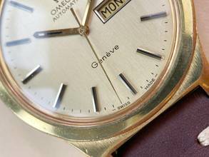 Thumbnail von Omega Genève Serviced Geneve Day Date 36mm Vintage Automatic Automatik Structured Dial 1660169 1660169