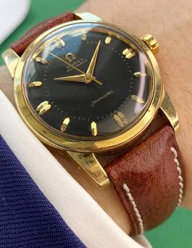  Omega Seamaster Black Restored Dial Seamaster Vintage Automatic Automatik 2846 2846 
