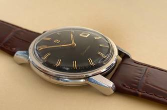 Thumbnail von Omega Seamaster Vintage Automatic Automatik Date Black Restored Dial 166003 166003