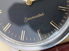 Thumbnail von Omega Seamaster Vintage Automatic Automatik Date Black Restored Dial 166003 166003