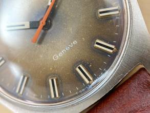 Thumbnail von Omega Genève Vintage Automatic Automatik Blue Dial Orange Hand 166041 166041