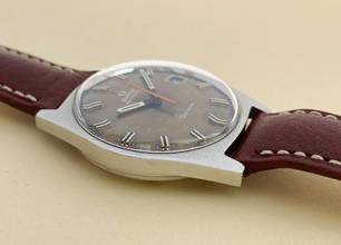 Thumbnail von Omega Genève Vintage Automatic Automatik Blue Dial Orange Hand 166041 166041