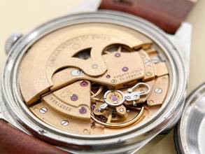 Thumbnail von Omega Genève Vintage Automatic Automatik Blue Dial Orange Hand 166041 166041