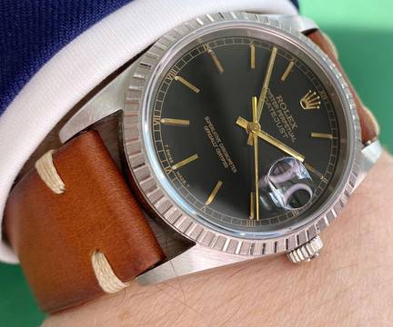  Rolex Datejust 36mm Vintage Black Dial Sapphire Glas ref 16220 16220 