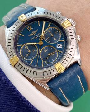  Breitling Sextant Blaues Ziffernblatt Blue Dial Vintage D55045 D55045 
