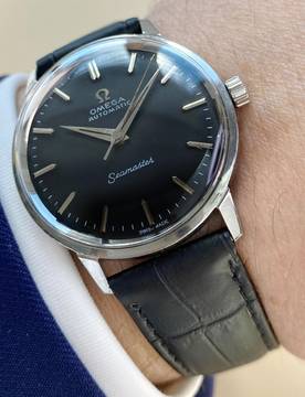  Omega Seamaster Serviced Seamaster Vintage Automatic Automatik Black Restored Dial 165001 165001 