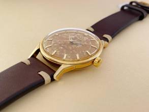 Thumbnail von Omega Constellation Serviced Constellation 14ct Solid Gold Pie Pan Automatic Tropical 167005 167005