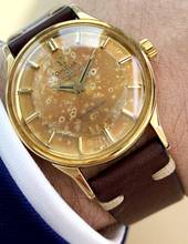 Thumbnail von Omega Constellation Serviced Constellation 14ct Solid Gold Pie Pan Automatic Tropical 167005 167005