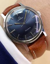 Thumbnail von Omega Genève Vintage Blue Dial Beautiful Tritium Toffee Lume 135070
