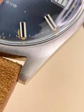 Thumbnail von Omega Genève Serviced Geneve Vintage Automatic Automatik Blue Dial Orange Hand 166041 166041