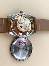 Thumbnail von Omega Genève Serviced Geneve Vintage Automatic Automatik Blue Dial Orange Hand 166041 166041