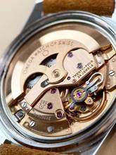 Thumbnail von Omega Genève Serviced Geneve Vintage Automatic Automatik Blue Dial Orange Hand 166041 166041