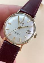 Thumbnail von Omega Seamaster DeVille Serviced Seamaster De Ville Vintage Automatic Automatik Solid Gold 14ct Linen Dial