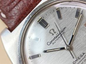 Thumbnail von Omega Constellation Vintage Automatic Automatik Structured Dial Tank Case 168042 166056