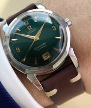 Thumbnail von Omega Seamaster Serviced Seamaster Calendar Vintage Automatic Automatik Custom Green Dial 2627 2627