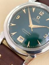 Thumbnail von Omega Seamaster Serviced Seamaster Calendar Vintage Automatic Automatik Custom Green Dial 2627 2627