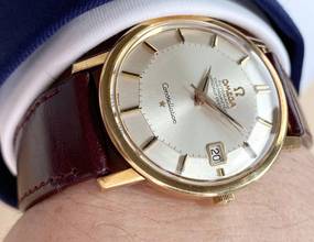 Thumbnail von Omega Constellation Solid Gold 14ct Constellation Pie Pan Vintage Automatic Automatik 168010 168010