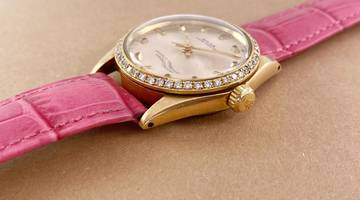 Thumbnail von Rolex Oyster Perpetual Solid Gold ref 6548 30mm Vintage Lady Damen Hexagonal Indices 6548