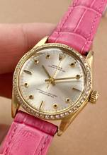 Thumbnail von Rolex Oyster Perpetual Solid Gold ref 6548 30mm Vintage Lady Damen Hexagonal Indices 6548