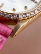 Thumbnail von Rolex Oyster Perpetual Solid Gold ref 6548 30mm Vintage Lady Damen Hexagonal Indices 6548