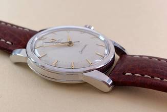 Thumbnail von Omega Seamaster Serviced Seamaster Vintage Automatic Automatik Honeycomb Waffle Dial 2767 2767