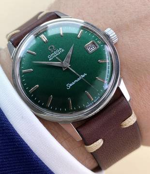  Omega Seamaster Cosmic Serviced Seamaster Vintage Automatic Automatik Custom Green Dial 166002 565 