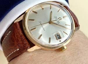 Thumbnail von Omega Seamaster Serviced Seamaster Vintage Automatic Automatik Rose Plated 166002 166002