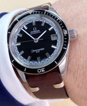  Omega Seamaster 60 Vintage Automatic Automatik Diver Big Crown 166062 166062 
