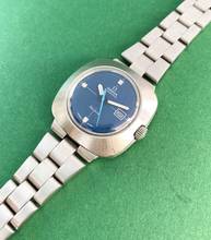 Thumbnail von Omega Genève Vintage Automatic Automatik Blue Dial Lady Damen Original Papers