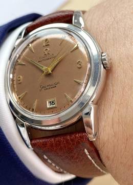 Omega Seamaster Serviced Seamaster Vintage Automatic Automatik Custom Pink Dial 2627