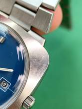 Thumbnail von Omega Genève Vintage Automatic Automatik Blue Dial Original Papers 166081 166081