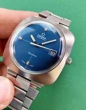 Thumbnail von Omega Genève Vintage Automatic Automatik Blue Dial Original Papers 166081 166081