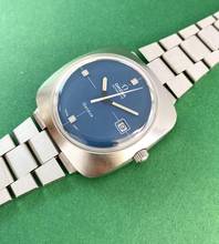 Thumbnail von Omega Genève Vintage Automatic Automatik Blue Dial Original Papers 166081 166081