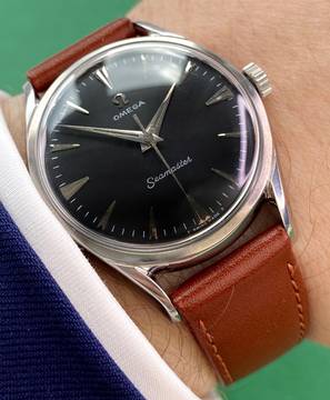 Omega Seamaster Serviced Seamaster Vintage 35mm Black Restored Dial 2892 2892