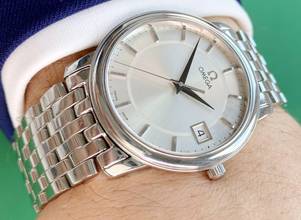 Thumbnail von Omega Classic 34mm Vintage Quarz Steel Strap