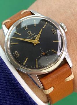 Omega Seamaster Serviced Seamaster Vintage Black Restored Dial 14389 14389