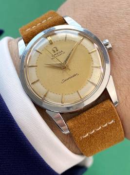 Omega Seamaster Serviced Seamaster Vintage Automatic Automatik Cream Two Tone Dial 2846 2846