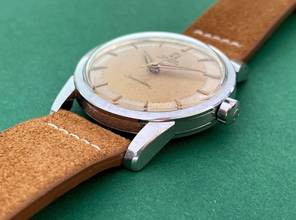Thumbnail von Omega Seamaster Serviced Seamaster Vintage Automatic Automatik Cream Two Tone Dial 2846 2846