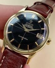 Thumbnail von Omega Constellation Serviced Constellation Pie Pan Vintage Automatic Automatik Black Gilt Dial 168005 168005