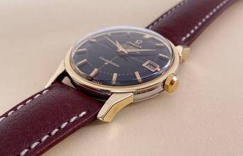 Thumbnail von Omega Constellation Serviced Constellation Pie Pan Vintage Automatic Automatik Black Gilt Dial 168005 168005