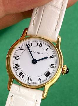Cartier Riviera Solid Gold Lady Damen 24mm ref 78248 48248