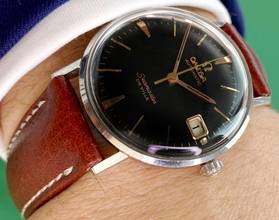 Thumbnail von Omega Seamaster DeVille De Ville Vintage Automatic Automatik Black Restored Dial