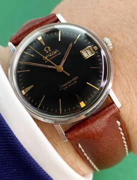 Omega Seamaster DeVille De Ville Vintage Automatic Automatik Black Restored Dial