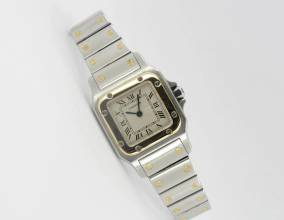 Thumbnail von Cartier Santos Galbee Stahl / Gold